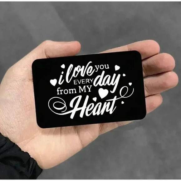 Thin Metal Inspirational Wallet Card - Picture 2 of 3